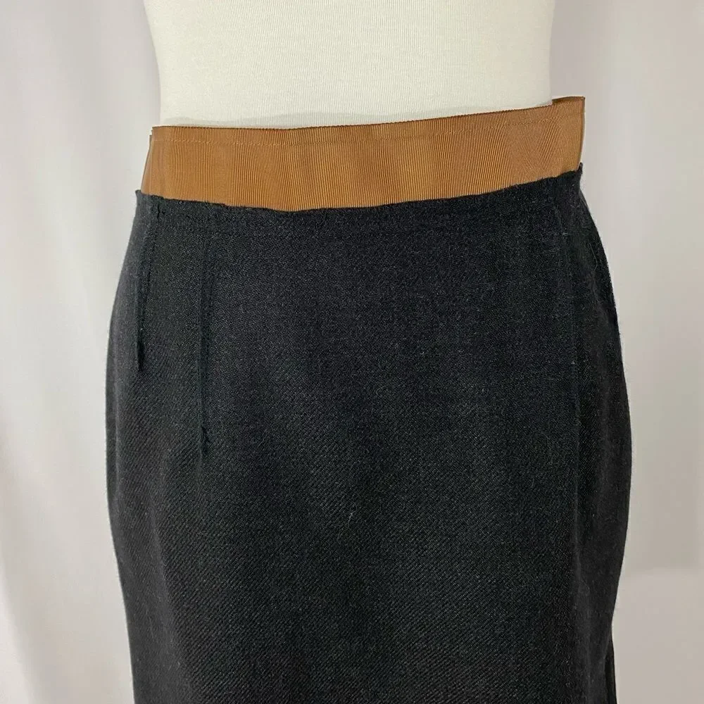 NWT Loft Black Wool Skirt